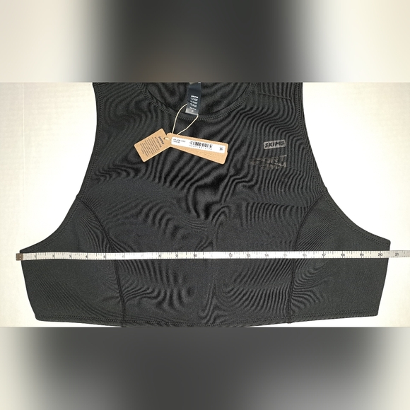 💕NWT SKIMS Sporty Scuba Wetsuit Swim Top + Hipster Swimsuit Set Black ONYX 3X - Picture 5 of 13